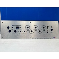 เพลทลำโพงบูลทูธ รุ่น ZK-AM100F  วัตแบตเม็ดไฟ ช่องเพลท5*25ขนาดแผ่น29x9ซมเพลทคอมโพสิตสีเงิน