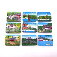 [In Stock] Suzhou & Hangzhou Scenic 3D Resin Fridge Magnet – Architectural Travel Souvenir Gift