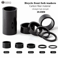 5PCS MTB Road Bike Bicycle Carbon Fiber Headset Fork Spacers Road Bike Handlebar stem Washer Ring Front Fork Bicycle Accessories