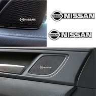 [Ready Stock] 4PCS Auto Audio Player Badge Decals Aluminum Emblem Decoration Car Accessories Music Speaker Sticker for Nissan NV200 Note GTR Qashqai Sylphy Kicks Serena e-power NV350 X-Trail Elgrand Navara