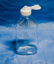 A054 Dishwashing Liquid 250 mL Clear Food Grade PET Plastic Bottle  with Flip Top Type Cap