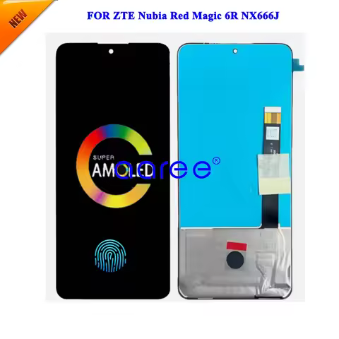 6.67' AMOLED LCD Display For ZTE Nubia Red Magic 6R LCD For Red Magic 6R NX666J Display LCD Screen T