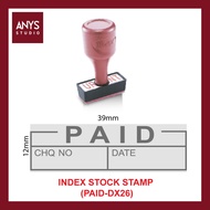 Index Stock Stamp (Paid) DX26