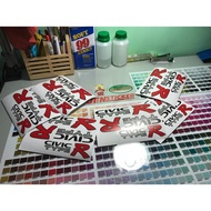 Sticker DECAL PINTU BELAKANG HONDA CIVIC EK9 TYPE R