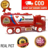 PROMO (COD) Mainan Truk SHELL ST2019 mobil tanki pertamina / Shell truck gandeng