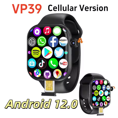 New VP39 5G LTE Smartwatch 2.29inch Amoled Android 12.0 Smartwatch With 190° Rotary Camera GPS WIFI 
