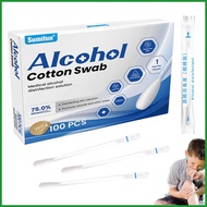 Iodine Cotton Swabstick Mild Iodine Cotton Stick 100X Iodine Wrapped Cotton Swabs Solution Filled fo