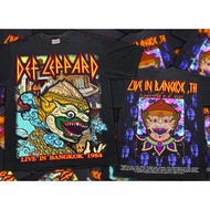 Def Leppard Tour เสื้อผ้าฝ้าย 100% นุ่มสบายระบายอากาศได้ดี เสื้อยืดลาย