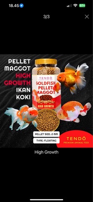 ￼Pelet Ikan Koki Floating Color Booster High Protein Maggot Pakan Ikan Mas Koki 280gr