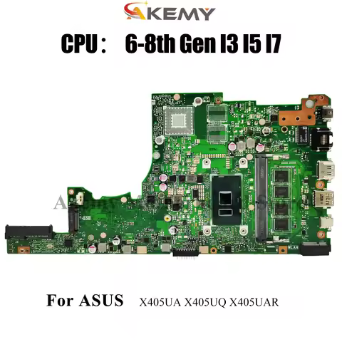 X405UA Laptop Motherboard For ASUS VivoBook X405UQ X405U S405U X405UAR S4100U S4000U K405U V405U A40