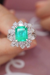 哥倫比亞祖母綠戒指2克拉