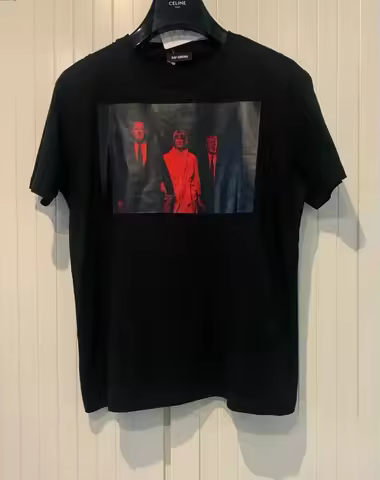 Raf Simons T-shirt Twin Peaks of David Lynch Print in Black, S