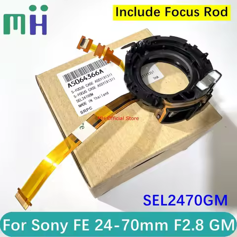 NEW For Sony FE 24-70mm F2.8 GM Lens Focus Case Magnetic Motor Engine Lever Rod with Flex Cable Flex