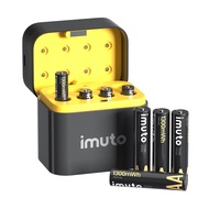 imuto Rechargeable AAA Li-ion  Batteries 1300mWh 1.5V  8 pcs Remote control battery