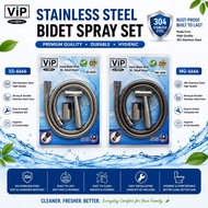 VIP SUS304 STAINLESS STEEL HAND BIDET SET WITH 1.2M HOSE BIDET SET MATT GREY BIDET SET SS6666 MG6666