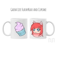 Gacha Life FlashyKlau and Cupcake Icon Mug