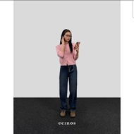 Preloved ecinos straight jeans dark blue washed size xl