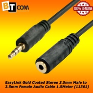 EasyLink Gold Coated Stereo 3.5mm Male to 3.5mm Male Audio Cable 5Meter (11353)
