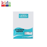 Asia Sticker Paper A4 80gsm 10s Satin - Kids Ink