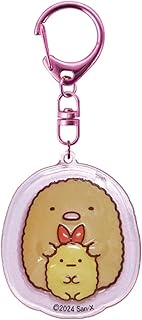 K Company Sumikko Gurashi Plump Key Holder, Tonkatsu CPU1-SG-TK Size: H 2.4 x W 2.0 x D 0.4 inches (