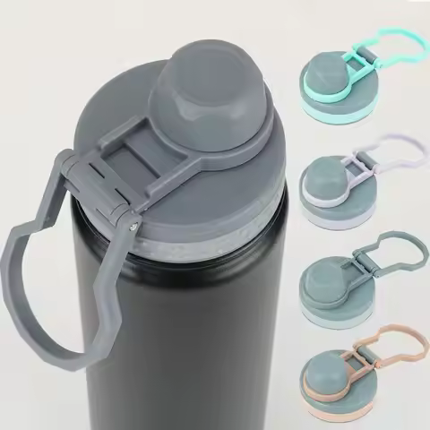 1Pcs PVC Bottle Cover 530ml/750ml Splash Spill Proof Sealing Lids with Seal Ring for Tyeso 530ml/750