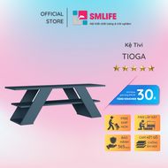 Kệ tivi gỗ hiện đại SMLIFE Tioga - Xanh ngọc
