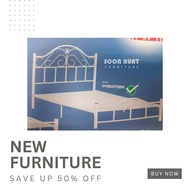 3V Metal Queen Bed (VH902FSBN)，Katil 3V Queen Size， katil besi keras lantai tebal, katil besi kelami