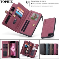 Zipper Wallet Leather Case For iPhone 8 7 Plus SE 2020 Magnetic Card Purse Cover For iPhone 12 Mini 11 Pro Max XS X XR Coque