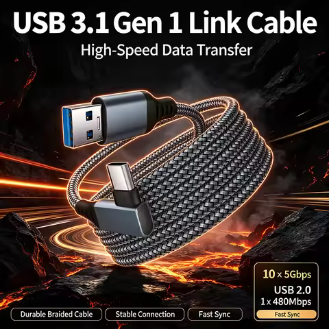 Link Cable 3 6 5M USB A To Type C For Oculus Quest 2 Quest2 Accessory Virtual Reality VR Glasses Sma