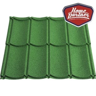 Genteng Metal Berpasir Aristaroof 2 x 4 Emerald Green