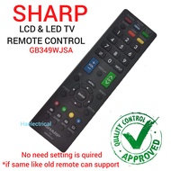 Sharp GB349WJSA LED TV Remote Control GB349WJSA / LC-40SA5200X / LC-50SA5200X / Sharp GJ220 / 2T-C32