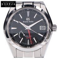 Grand Seiko SBGE211 黑色錶盤 Spring Drive GMT 不鏽鋼自動腕錶 - [二手]