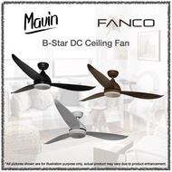 FANCO B-STAR DC Motor Ceiling Fan with 3 Tone LED Light Kit and Remote Control