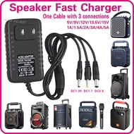 [Quality Guarantee][One cable Three connections]speaker charger 9v 1.5a 12V fast charger adapter 12v