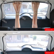 ZR For 2Pcs Universal Luxury VIP Car Van SUV Window Curtain UV Sunshade Visor Kit Rear Window Sunshade Car Accessories