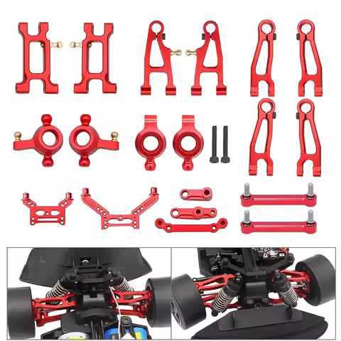 Metal Steering Cup Upper Lower Swing Arm Set for SG1603 SG1604 UD1601 UD1602 SG-1603 SG-1604 RC Car 