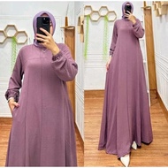 Gamis Maryam wanita dress maryam cringkcel poliykatun Premium