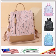 11G2 Alsahhia Flower Oxford Teenage Backpack Travel Casual Bag Nylon Beg Sekolah Remaja