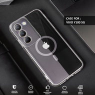 VIVO Y100 5G Case - VIVO Y100 5G Motif Casing (MAGSAFE) - Premium Fourside Softcase - TransparentBEN