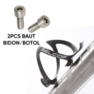 2PCS Baut Botol Minum Sepeda Stainless Steel Baut Bidon Sepeda Lipat