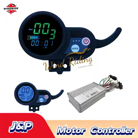 JP Brushless Motor Controller 36V/48V/52V/60V Speed Controller with Waterproof LCD Display Panel for