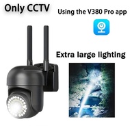Three Lens Solar CCTV Camerea V380 Pro Outdoor Waterproof PTZ Wireless Wifi Night Vision