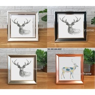 x8 Square Diagonal Photo Frame Image Size 12x12 10x10 8x8 7x7" 6x6 5x5 4x4 **With Mirror + Stand + W