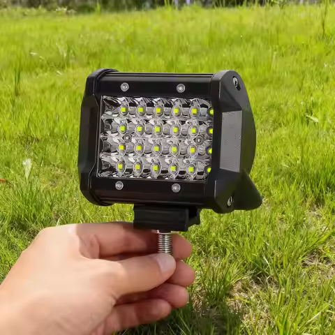 4-inch Automotive LED Work Light 4-row Ultra Bright 72W Motorcycle Spotlight Off Road Vehicle Roof L