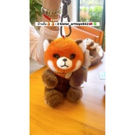 Red Panda Keychain Orange Scarf From Chengdu