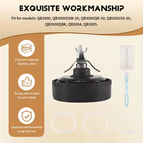 Stable-5 Fins Blender Blade For Ninja Blender QB3000, QB3000SSW-30, QB3000QR-30, QB3001SS-30, QB3000