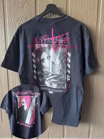 Drain Gang Bladee for Drain Gang The Beautiful Martyr Tour T-Shirt High-end Luxury Is for Both Men a