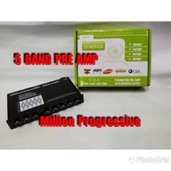 5 BAND PRE AMP (PARAMETRIC PRE-AMP WITH SUBWOOFER OUTPUT)