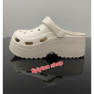 Square toe slippers with 7cm raised sole, youthful style (HY 1888)