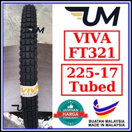 VIVA TYRE FT321 225-17 250-17 275-17 TUBE TYPE CUTTING TAYAR KEBUN TIRE TIRES 2.25 2.50 2.75 2 25 50